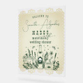 マルグス・マトモニーのスカーレ・フィエスタ カップルシャワー ウェルカム アクリルサイン (傾斜)