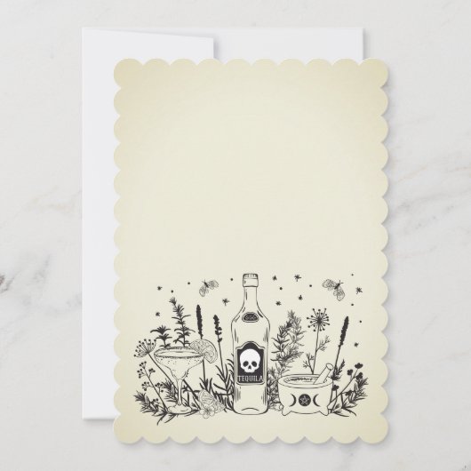 マルグス・マトモニーのスカull メキシカンフィエスタ カップルシャワー 招待状 (裏面)