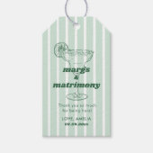 マルグス＆マトリモニー レトロ バチェロレッテ ブライダルシャワー ギフトタグ (正面)