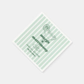 マルグス&マトリモニー レトロ バチェロレッテ ブライダルシャワー スタンダードカクテルナプキン (角)