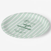 マルグス＆マトリモニー レトロ バチェロレッテ ブライダルシャワー ペーパープレート (アングル)