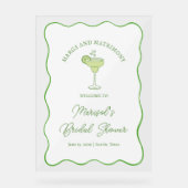 「マルグス＆マリモニー」 ブライダルシャワーのウェルカムサイン アクリルサイン (正面)