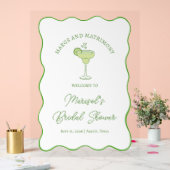 「マルグス＆マリモニー」 ブライダルシャワーのウェルカムサイン アクリルサイン (ウェディング)