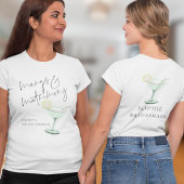 マルグズアンドマトリモンスネームマルガリータブライダルシャワー Tシャツ