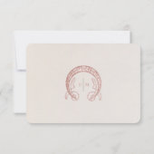 マルグリット ダイジー ダスティー ウェディング RSVP アールヌーヴォー 招待状 (裏面)