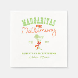 マルグリータと結婚ツルム独身最後の夜 スタンダードカクテルナプキン