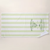 マルグリータと結婚式の花嫁お別れ会 ビーチタオル (正面)