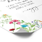 マルグリータバー ワイルドフラワー ブライダルシャワーポスター ポスター (角)