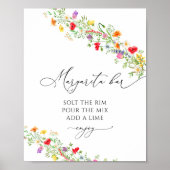 マルグリータバー 花のブライダルシャワーポスター ポスター (正面)