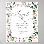 マルグリータバー 花のブライダルシャワーポスター ポスター (正面)