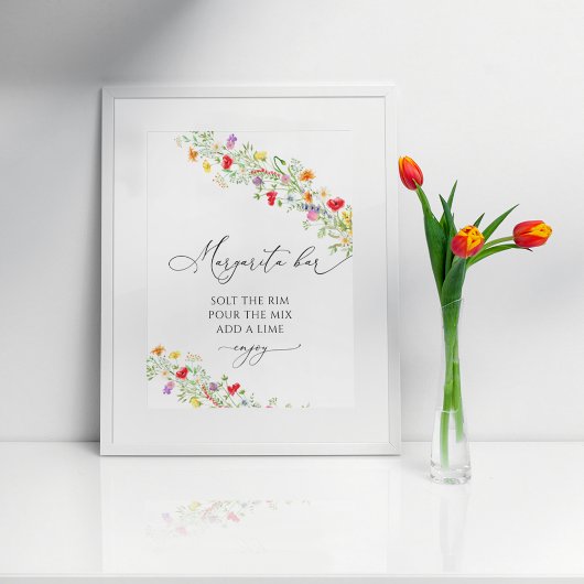 マルグリータバー 花のブライダルシャワーポスター ポスター