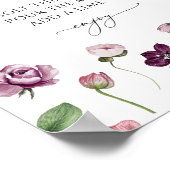 マルグリータバー 花の装飾 ブライズシャワー ポスター (角)