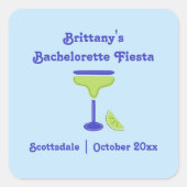 マルグリータライム独身最後のパーティー小物 スクエアシール (正面)