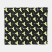 マルグリータ カクテル パターン フリースブランケット (正面(横))