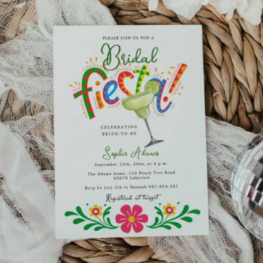 マルグリータ コクテイル メキシカン フィエスタ ブライズシャワー 招待状