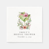 マルグリータ・フィエスタ・フラワーブライダルシャワー スタンダードカクテルナプキン (正面)