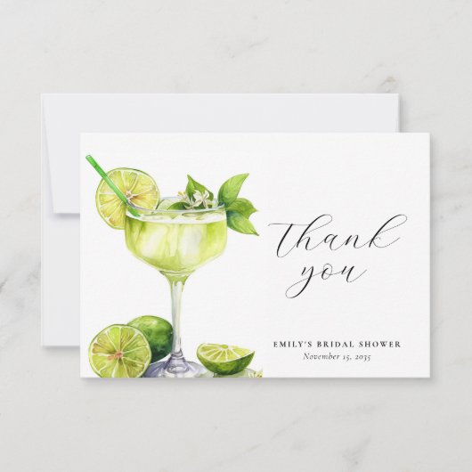 マルグリータ メキシコ フィエスタ ブライダルシャワー サンキューカード (正面)