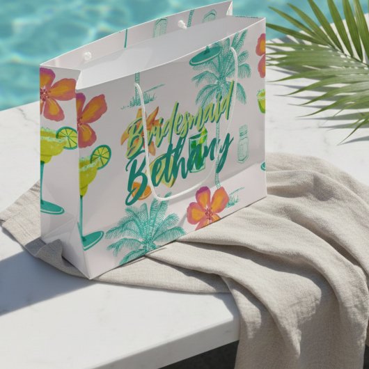 マルグリータ ヴェイル トロピカル ブライズメイド ラージペーパーバッグ