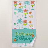 マルグリータ ヴェイル トロピカル ブライズ ビーチタオル (正面)