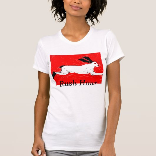 マルグレットのfrasersの芸術025、ラッシュアワー tシャツ (正面)