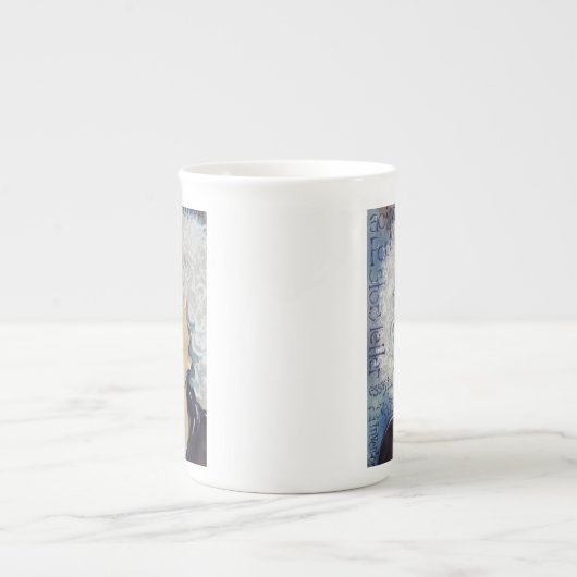 マルグレットAtwood -私が写し出すのをいかに見るか ボーンチャイナマグカップ (正面)