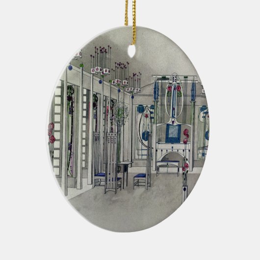 マルグレットMaによってパネルが付いている音楽部屋のために設計して下さい セラミックオーナメント (右)