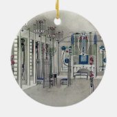 マルグレットMaによってパネルが付いている音楽部屋のために設計して下さい セラミックオーナメント (裏面)