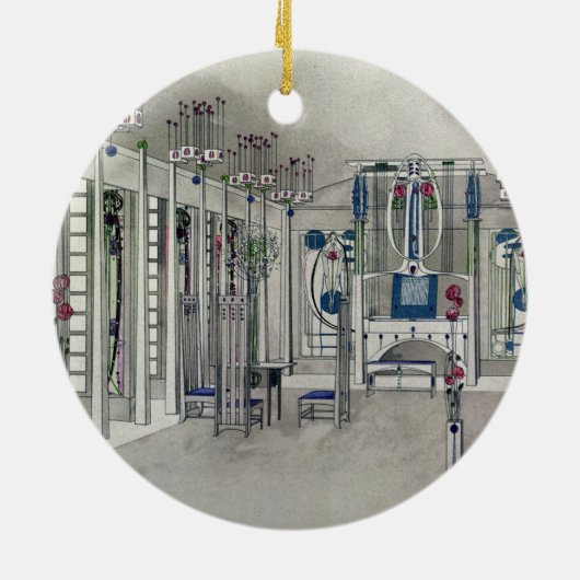 マルグレットMaによってパネルが付いている音楽部屋のために設計して下さい セラミックオーナメント (裏面)