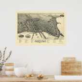 マルケットMIパノラママップ – 1897 ポスター (キッチン)