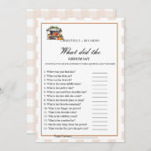 マルケブライド&グルームトリビアブライダルシャワーゲームカード 案内状 (正面/裏面)