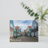 マルケ伝統的ン村の木造住宅 ポストカード (スタンド正面)