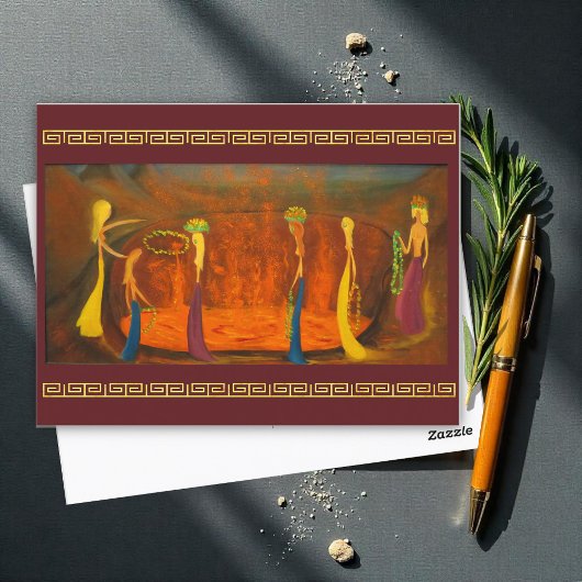 マルゲライト・ブラジグネームによるカルデラへの捧げ物 ポストカード