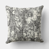 マルゲリータmenagerieピザパーティーブラック クッション (裏面)