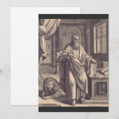 マルコの福音書の著者である聖マルコ伝道者 シーズンカード (正面/裏面)