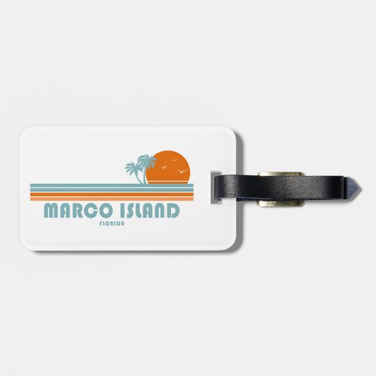 マルコアイランドフロリダサンパームツリーズ ラゲッジタグ (裏面横)