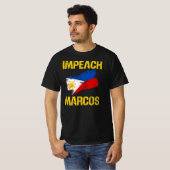 マルコス大統領弾劾人民の力抗議Tシャツ Tシャツ (正面フル)