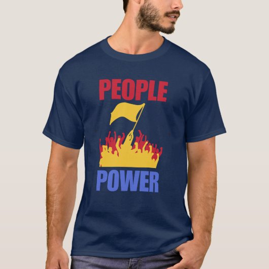 マルコス大統領弾劾+腐敗抗議Tシャツ Tシャツ (正面)