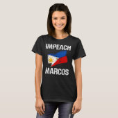 マルコス大統領弾劾Tシャツ 腐敗抗議 Tシャツ (正面フル)