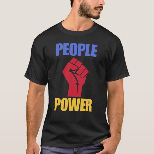マルコス大統領弾劾Tシャツ 腐敗 抗議 Tシャツ (正面)