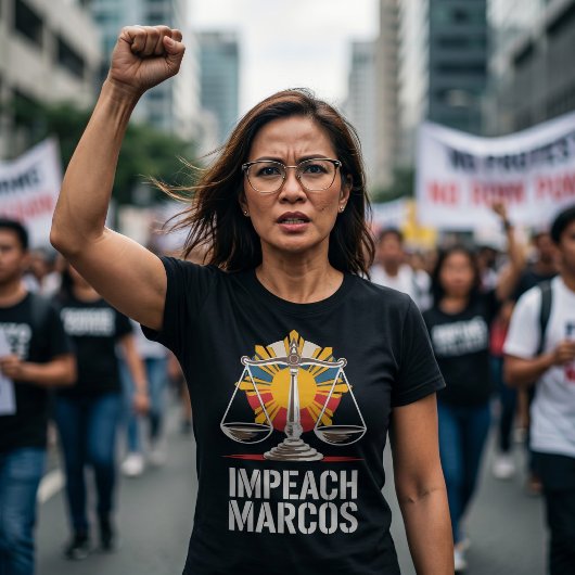 マルコス弾劾 フィリピン 汚職 抗議 トライブレンドTシャツ