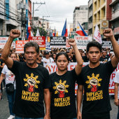 マルコス弾劾 フィリピン 汚職 抗議 Tシャツ