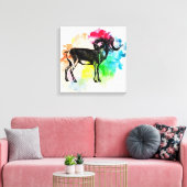 マルコポーロヒツジ キャンバスプリント (インサイチュ (リビング))