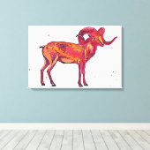 マルコポーロヒツジ キャンバスプリント (インサイチュ (ウッドフロア))