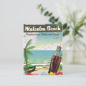 マルコムビーチ、プロビデンス目、タークス・カイコス ポストカード (スタンド正面)