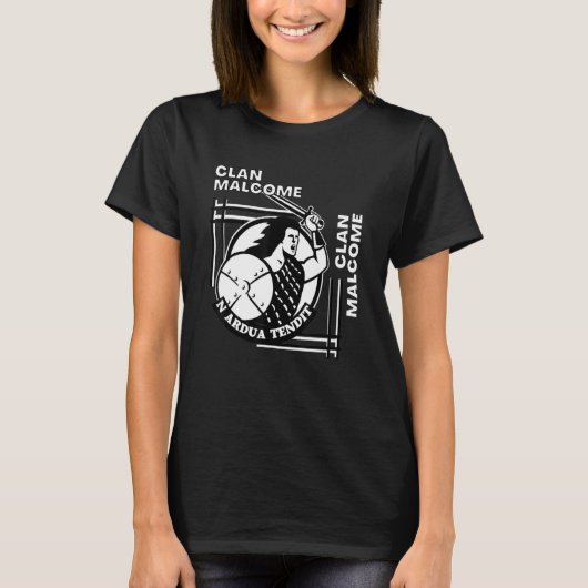 マルコム クラン ゲール語の合い言葉 戦士 Tシャツ (正面)