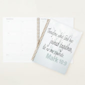 マルコ10:9結婚聖書の聖句 プランナー手帳 (ディスプレー)