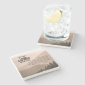 マルコ11:23信仰は山の聖書を動かすことができる ストーンコースター (横)