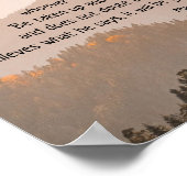 マルコ11:23信仰は山の聖書を動かすことができる ポスター (角)