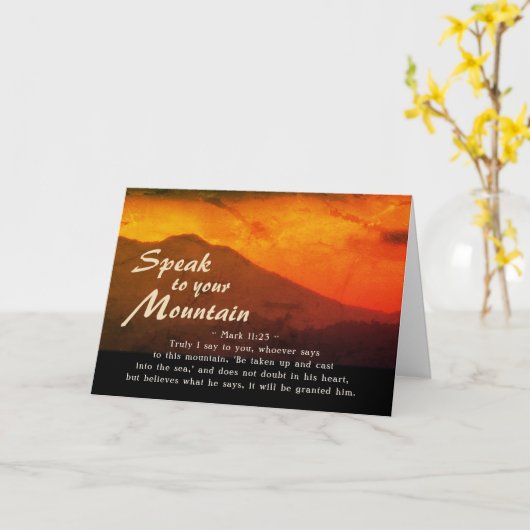 マルコ11:23話より カード (黄色い花)