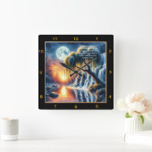 マルコ11:24信仰の注意パーソナライズされた: スクエア壁時計 (ホーム)